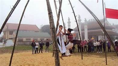 Trò chơi đánh đu ngày Tết